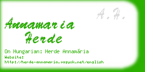 annamaria herde business card